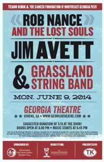GSB to perform at the Georgia Theater, Team Kirk Benefit